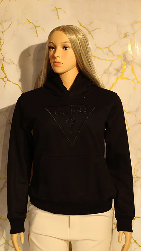 Poleron DogFace con Capucha Talla XXL color Negro